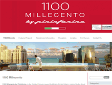 Tablet Screenshot of millecento1100brickell.com